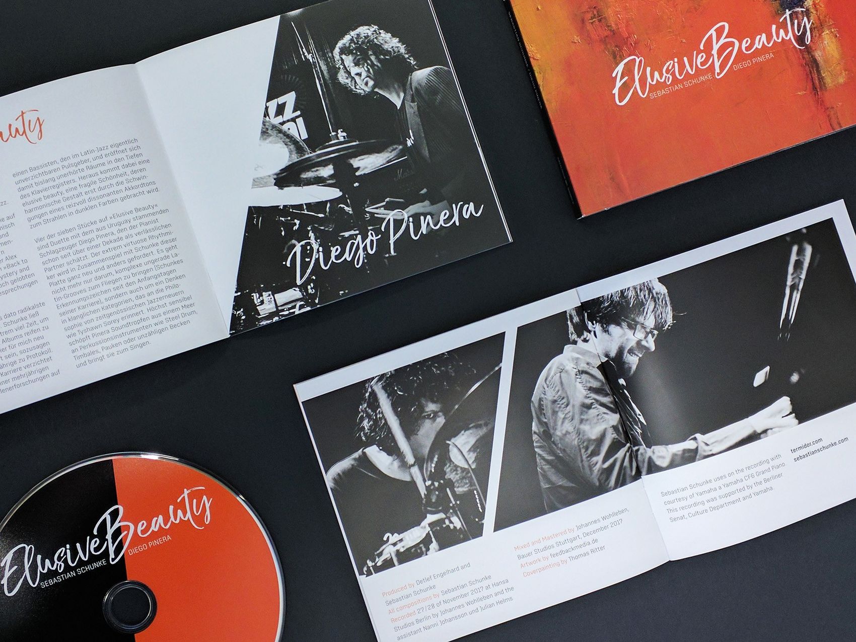 Albumgestaltung Elusive Beauty: CD und Booklet
