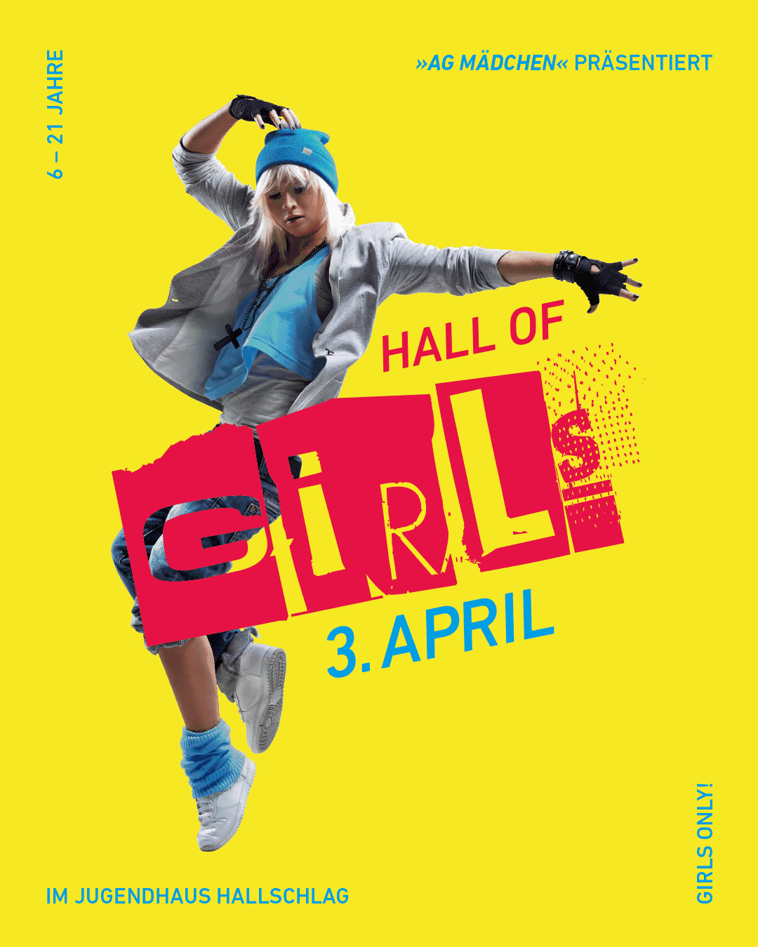 Animiertes Plakat Hall of Girls