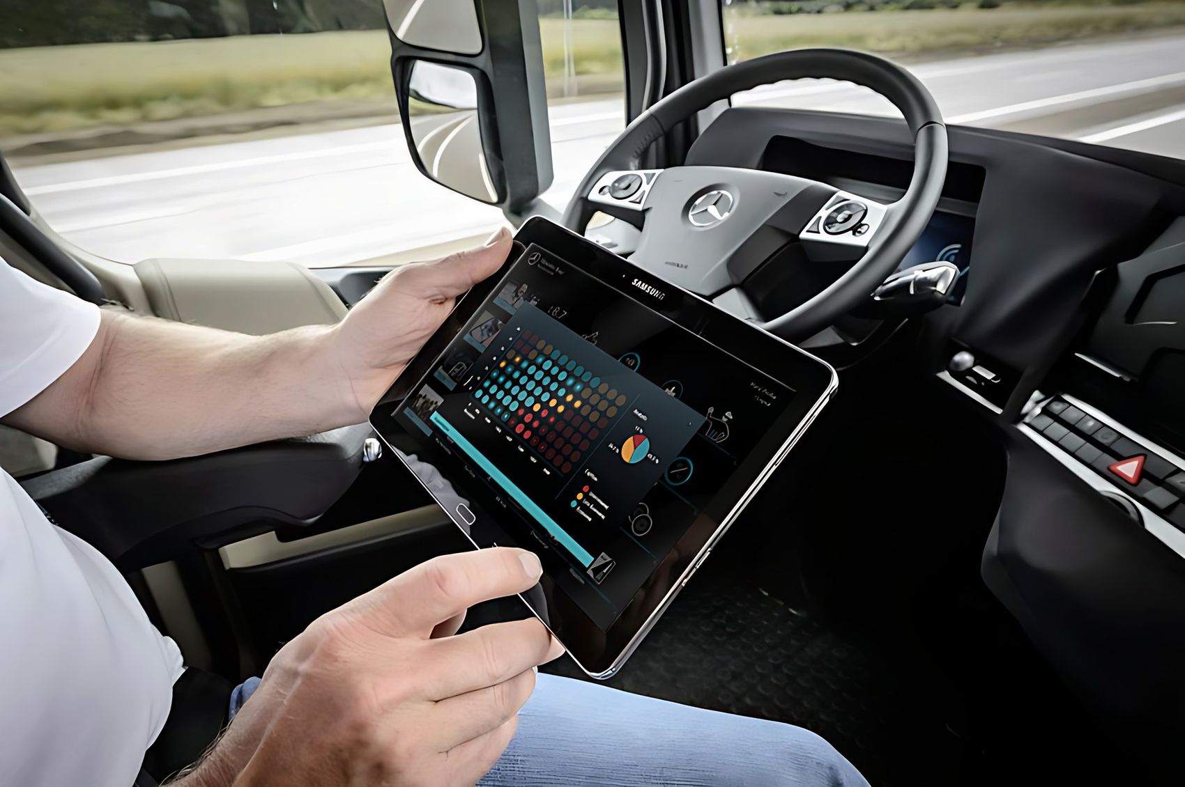 App-Design Trucker's Home für Daimler: Startansicht