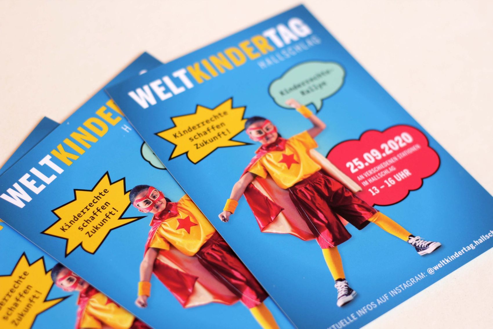 Flyer zum Weltkindertag Hallschlag