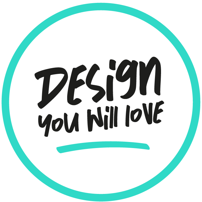 Runder Sticker mit dem Logo Design you will love